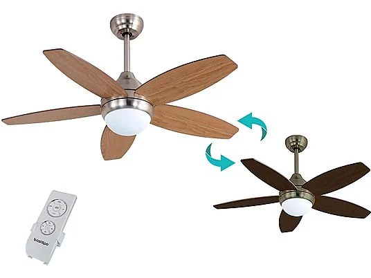 Ventilador de techo Bastilipo Bali Niquel Led - Imagen 3