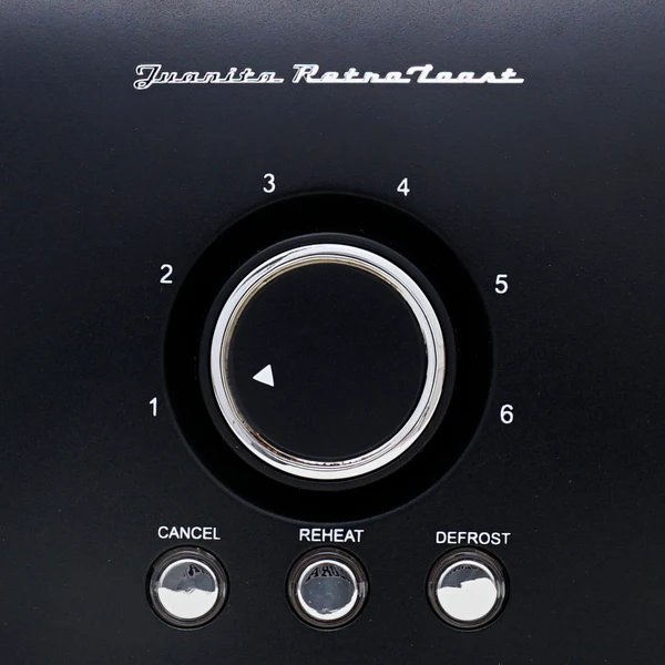 Tostador retro Juanita doble rebanada 1500W Black - Imagen 3