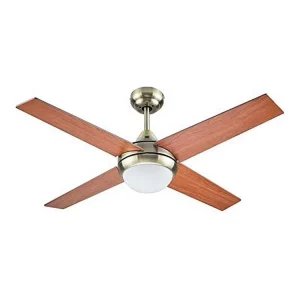 Ventilador de techo Bastilipo Mojacar Cuero 3 Led