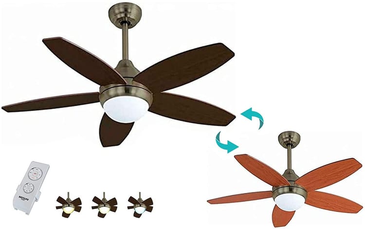 Ventilador de techo Bastilipo Bali Cuero Led - Imagen 2