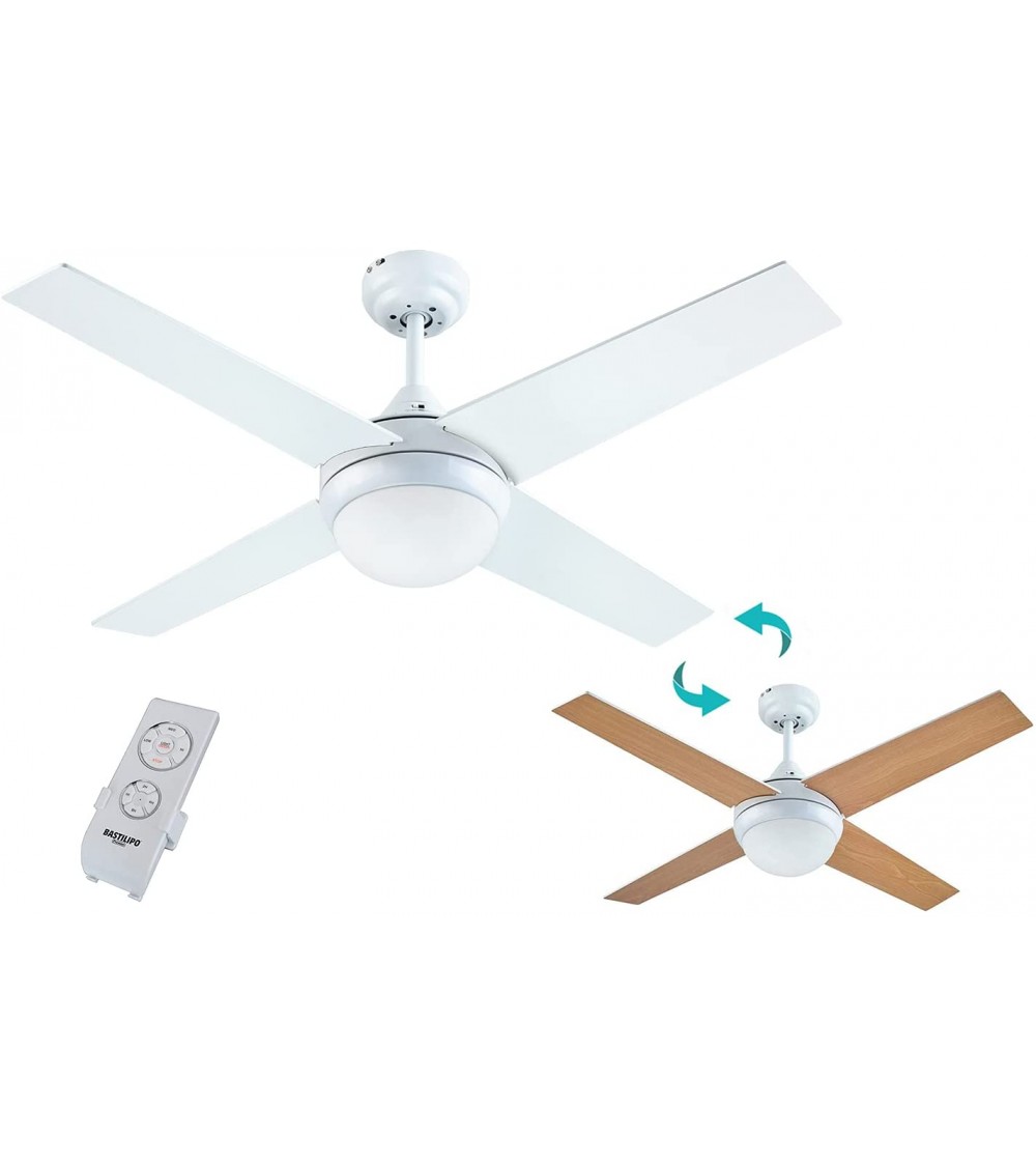 Ventilador de techo Bastilipo Mojacar Niquel Led - Imagen 2