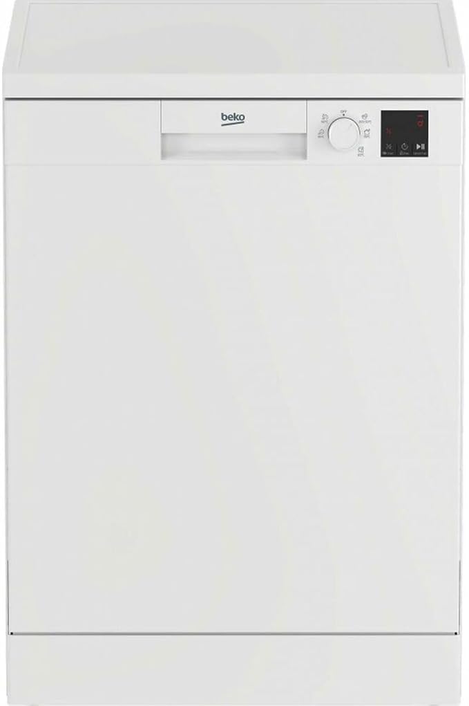 Lavavajillas 60 cm Beko DVN05320W, 5 Programas, 13 Cubiertos, Eficiencia E - Blanco