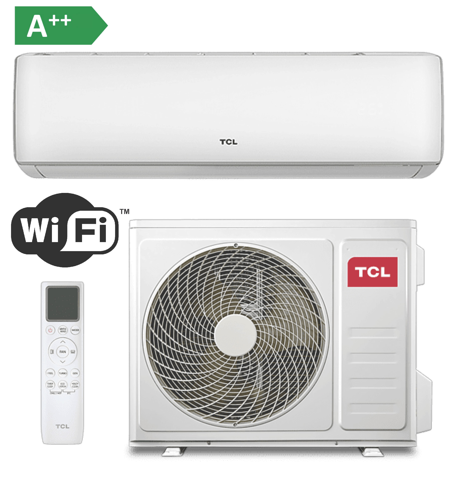 Aire acondicionado split TCL S09F2S2 2250/FRIG ELITE A++Wifi Integrado