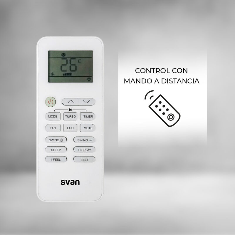 Aire Acondicionado Split Svan Saas1200w 3000 Frigorías Inverter Wifi A++ - Imagen 5