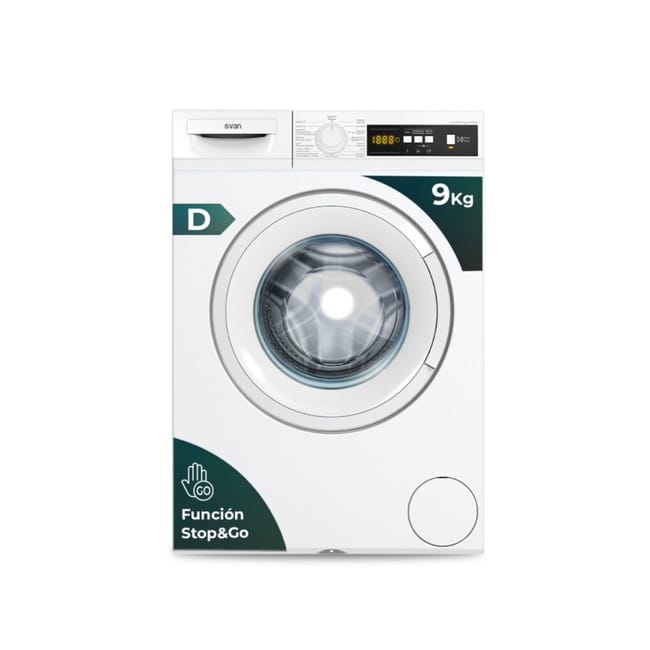 Lavadora carga frontal Svan SL9100DD 9kg 1000 rpm 15 programas D blanco 60 cm