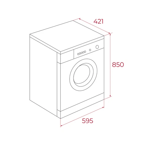 Lavadora TEKA WMK 40740 con Motor Inverter, 15 programas y capacidad de lavado de 7 kg - Imagen 2