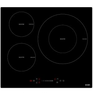 Vitrocerámica Svan SVI632B Placa Inducción 3 Zonas 60cm Negra
