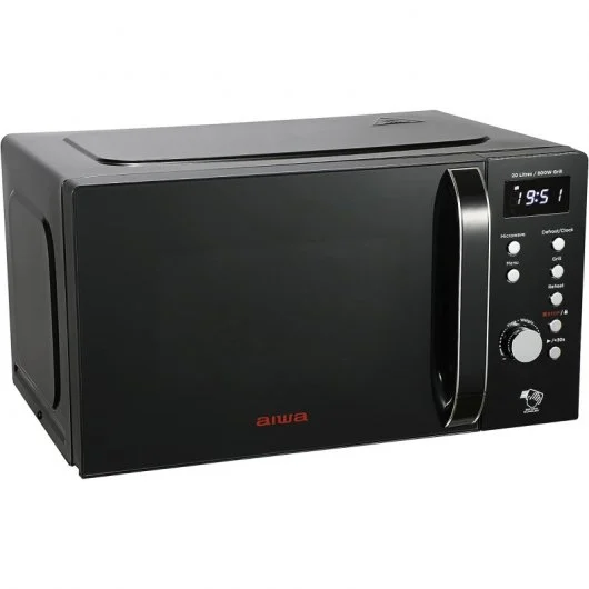 Microondas Digital con Grill Aiwa AMW-202DG/BK 20L Negro