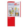 Frigorífico doble puerta combi Rojo estilo vintage 255L - Imagen 4