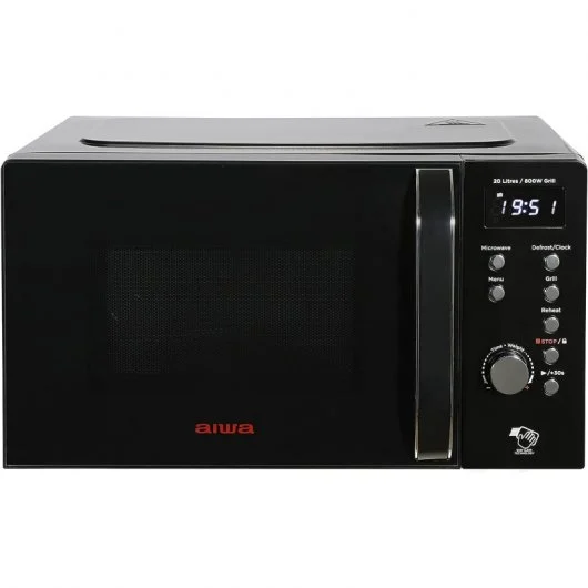 Microondas Digital con Grill Aiwa AMW-202DG/BK 20L Negro - Imagen 2