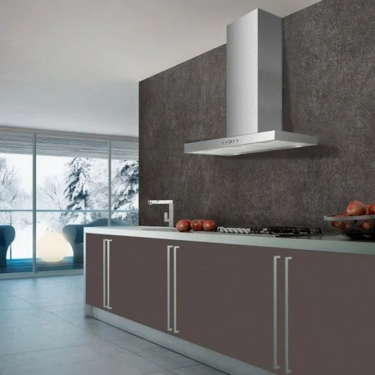 Campana decorativa - Mepamsa Silueta XLA 60, 3 Velocidades, 590 m³/h, Filtro Carbón, 60 cm, Inox - Imagen 2