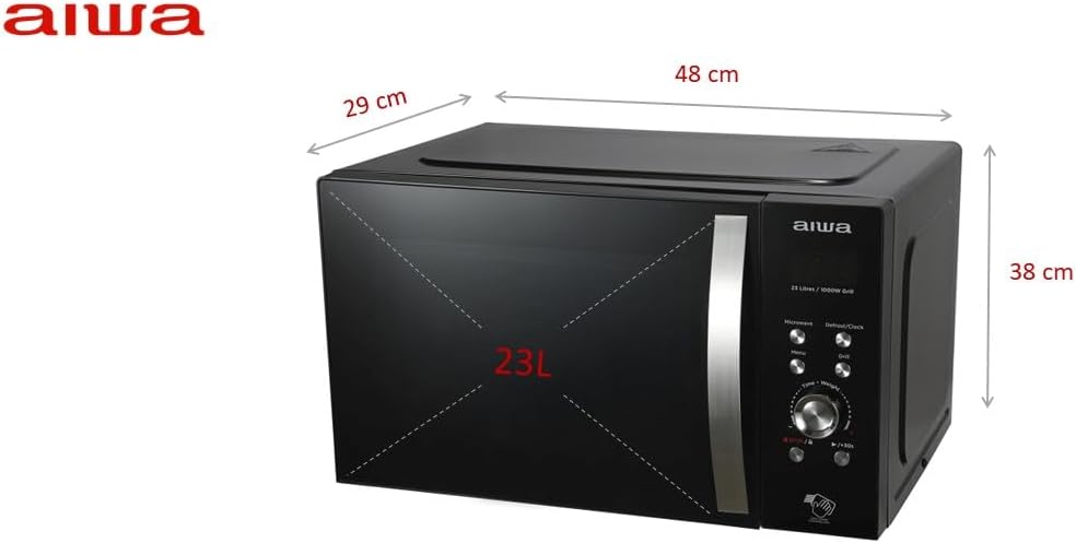 Microondas con Grill AIWA MW-230DG/BK 23 Litros - Imagen 2