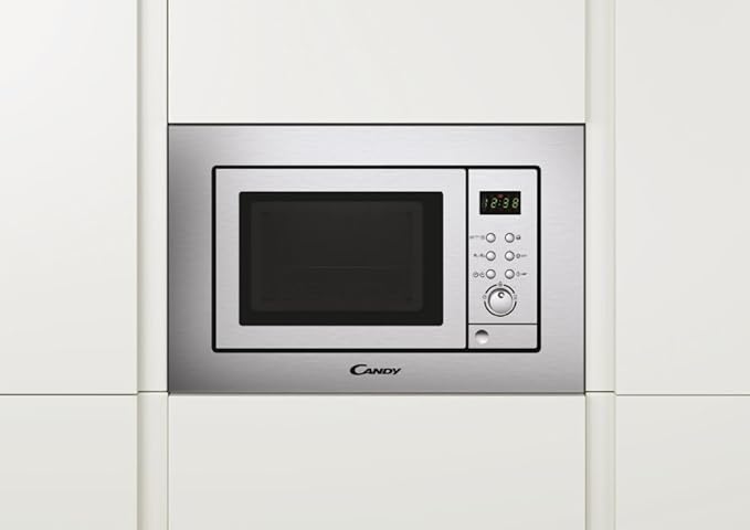 Microondas integrable - CANDY MIC 201 EX, 1 kW, 8 potencia, 20 l, Inox - Imagen 2
