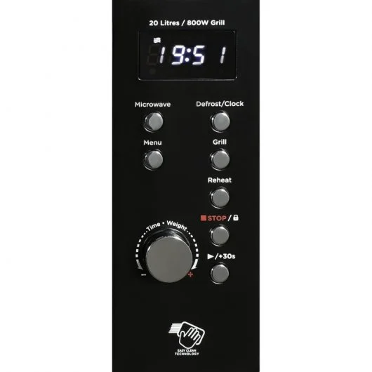 Microondas Digital con Grill Aiwa AMW-202DG/BK 20L Negro - Imagen 4