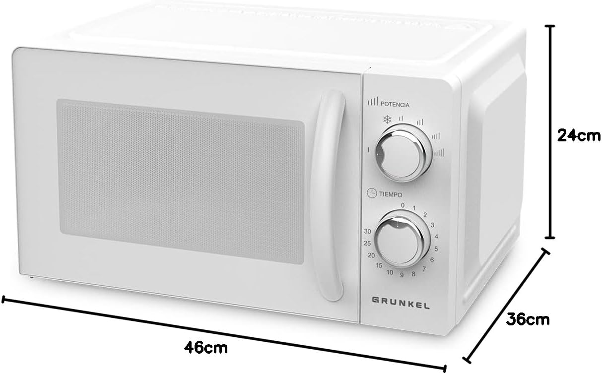 Microondas Grunkel MW-20MI 20L 700W Blanco - Imagen 6