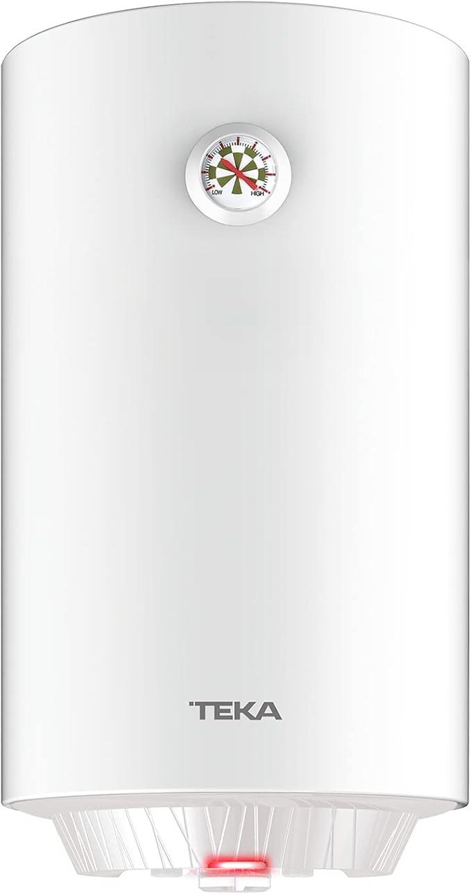 Termo eléctrico - Teka EWH 50 C, 50L, Vertical, Tanque esmaltado en Zafire, IPX4, Blanco