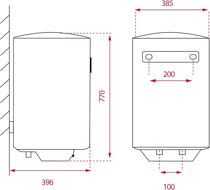 Termo eléctrico - Teka EWH 50 C, 50L, Vertical, Tanque esmaltado en Zafire, IPX4, Blanco - Imagen 4