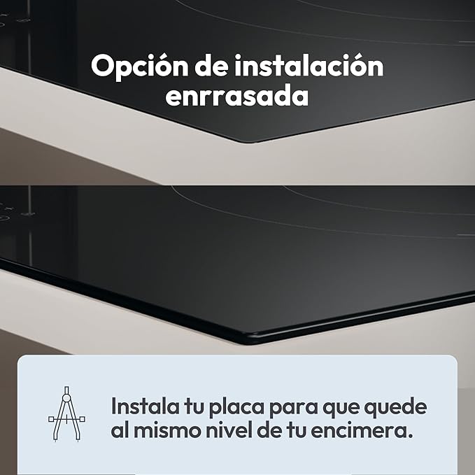 Placa inducción - CANDY CI633C, 3 zonas, 590 mm, Negro - Imagen 6