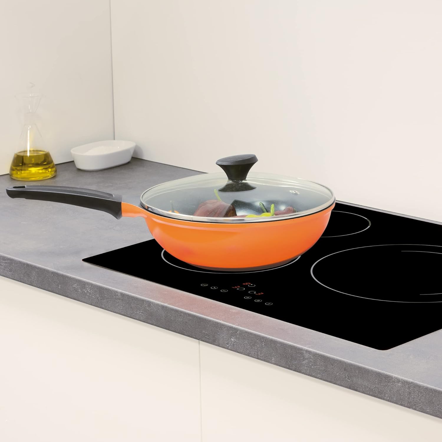 Encimera - Cata 08063101 IB 6303 BK, Eléctrica, Inducción, 3 zonas, 28 cm, Negro - Imagen 6