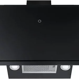 Campana decorativa - Mepamsa Luna Plus 90 3300593162, 3 Velocidades, 590 m³/h, Control táctil, 90 cm, Negro