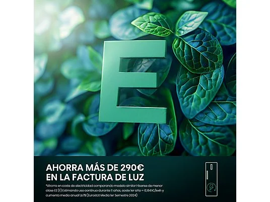 Congelador vertical - Hisense FT3K310SEWE, 312 l, 185.6 cm, Kitchen Fit, Wi Fi, Blanco - Imagen 5