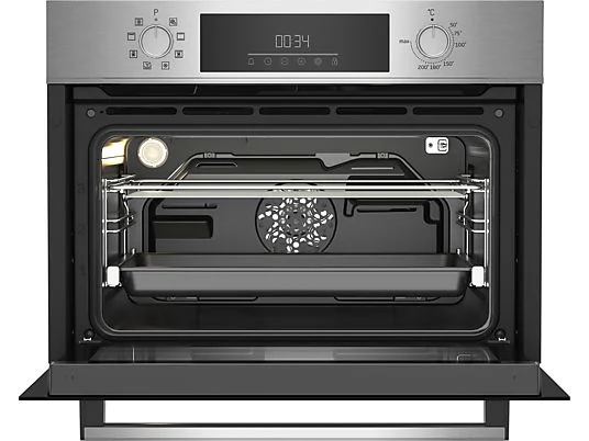 Horno - Beko BBCM12300X, Multifunción, Limpieza por vapor, 48 l, 59.4 cm, Inox - Imagen 2