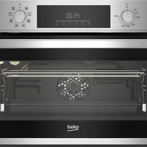 Horno - Beko BBCM12300X, Multifunción, Limpieza por vapor, 48 l, 59.4 cm, Inox