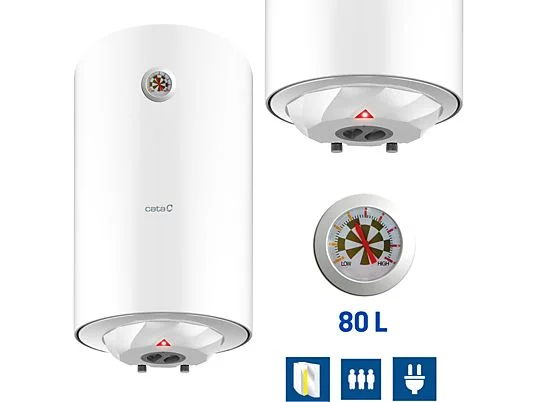Termo eléctrico - TERMO STANDARD, CTR-80-M CATA, 80 l, Blanco - Imagen 3