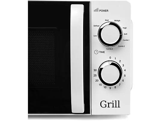 Microondas - ORBEGOZO Orbegozo MIG2130 White con grill 700W 20L, 900 W, 5 potencia, 20 l, Blanco - Imagen 5