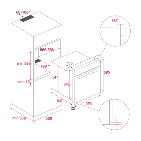 Horno Multifunción TEKA HSB 610 - Imagen 3