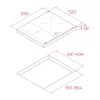Placa de inducción - TEKA IBF 63210 SSM BK, 3 zone(s) zonas, 590 mm, Negro - Imagen 6