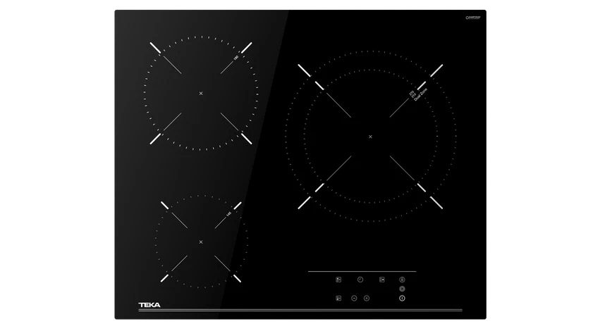 Placa vitrocerámica - Teka TB 6315, 3 zonas, Zona grande 27 cm, Touch Control, 60 cm, Negro - Imagen 2