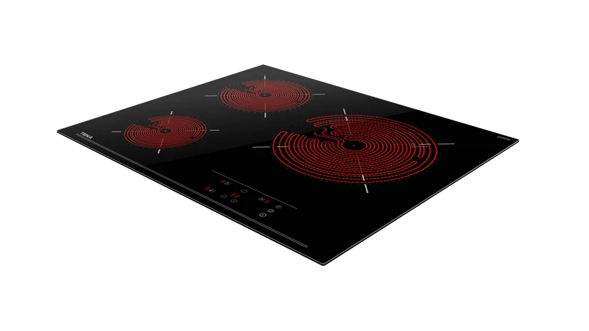 Placa vitrocerámica - Teka TB 6315, 3 zonas, Zona grande 27 cm, Touch Control, 60 cm, Negro - Imagen 5
