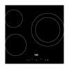Encimera vitrocerámica - BEKO HIC63402T, 3 zona(s) zonas, 580 mm, Negro
