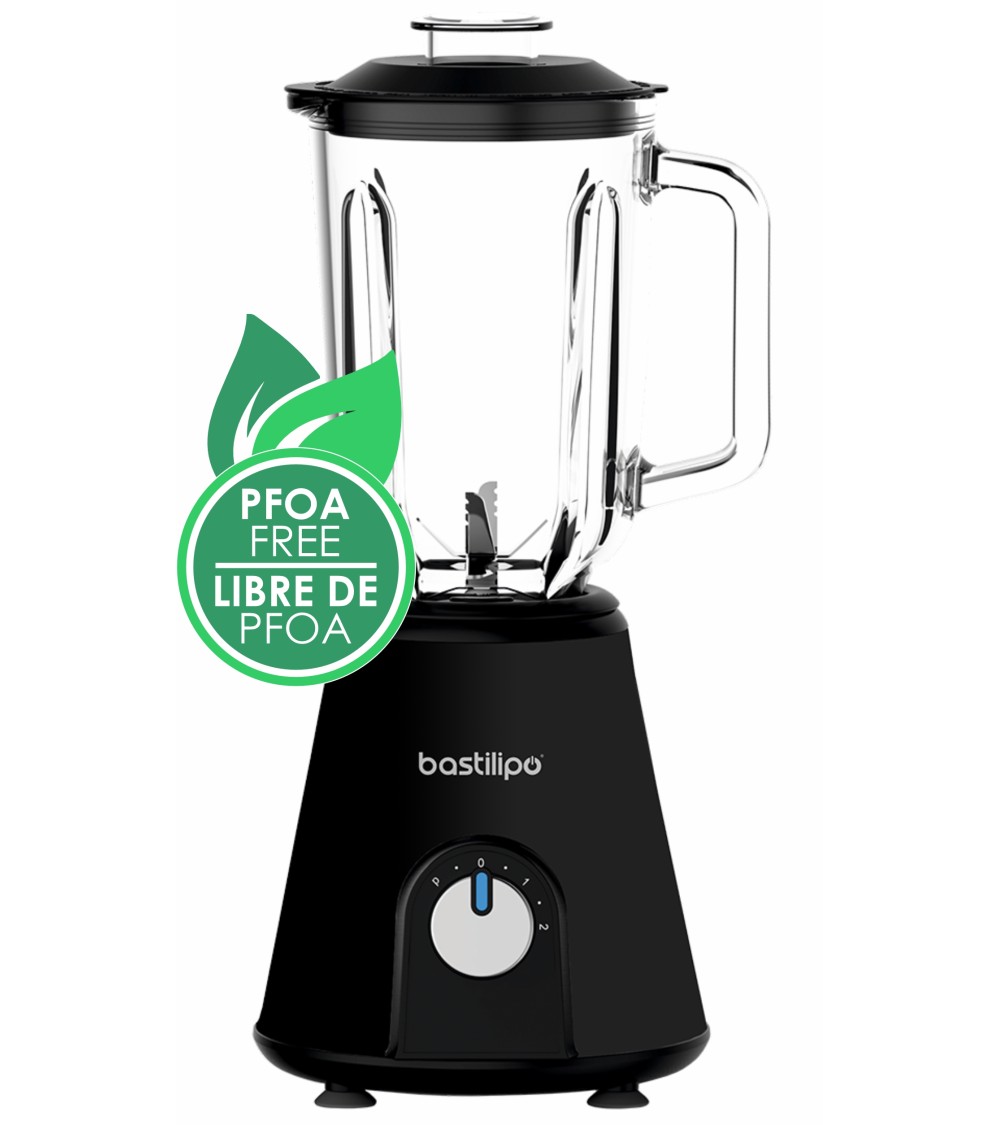 Batidora de vaso, 800W, 2 velocidades + pulse, jarra 1,5 litros, color negro, BVA-800N - Imagen 2