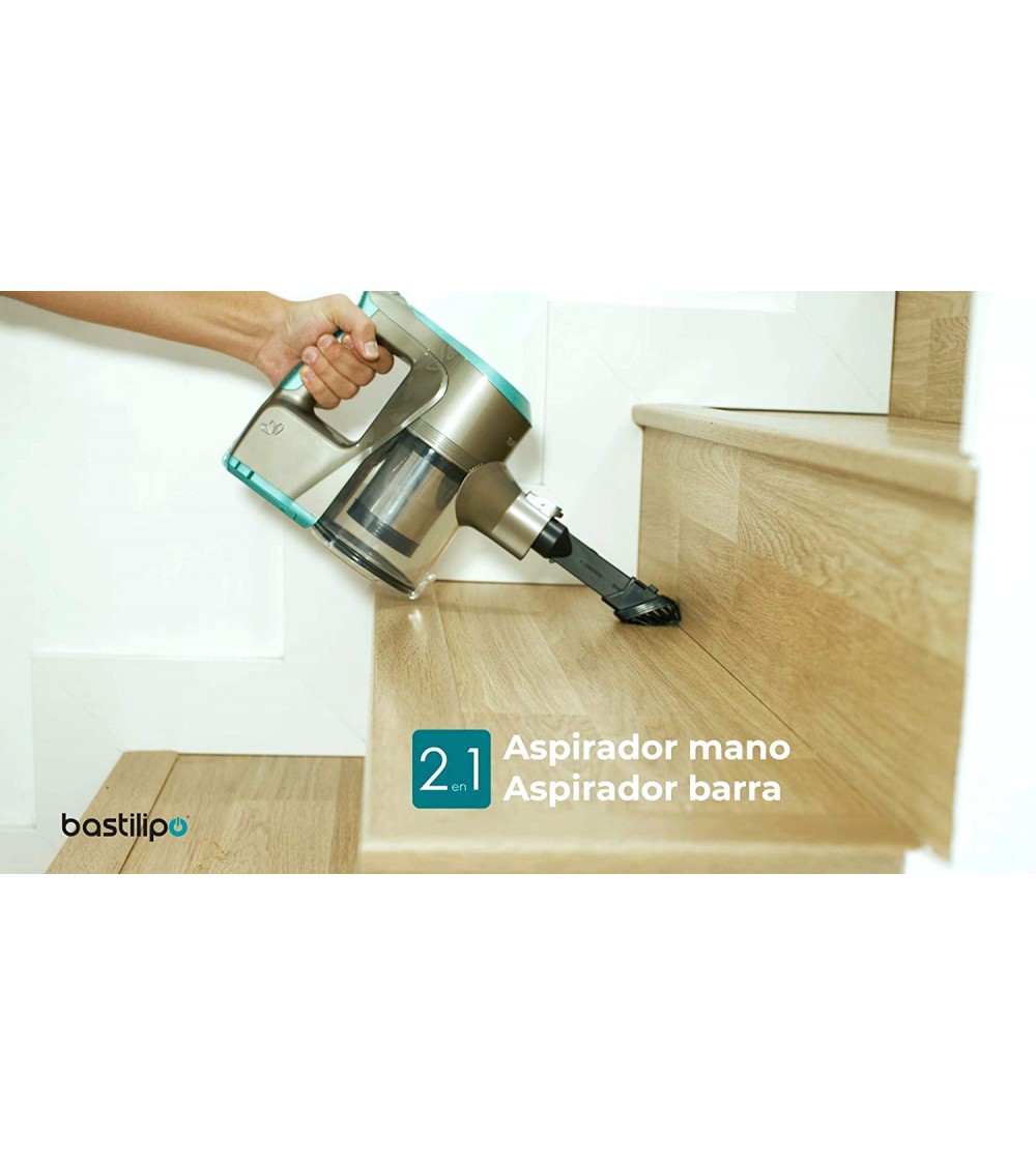 Aspirador escoba de batería,120W, filtro HEPA12, 8KPa, Bolero Thunderbird 22.2V - Imagen 5