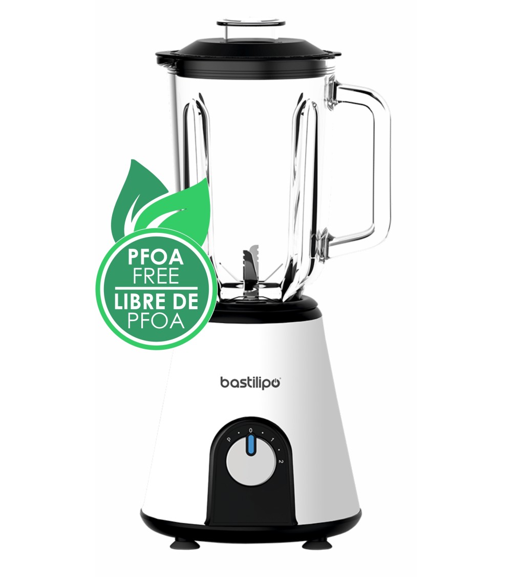 Batidora de vaso 800W, chasis de acero, 2 velocidades + pulse, jarra 1,5 litros, color blanco, BVA-800B - Imagen 3