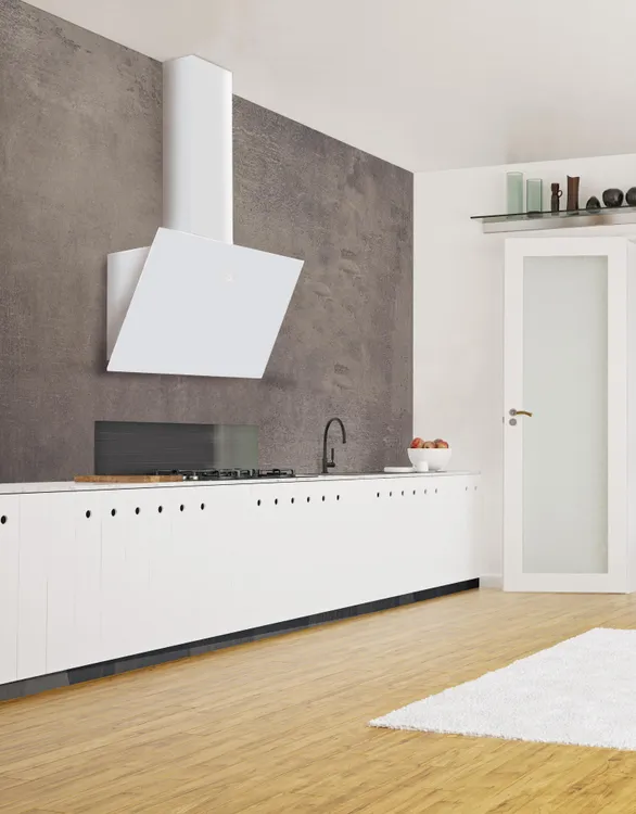 Campana de pared MEPAMSA CUADRO 90 cm 590 m³/h blanco Clase A - Imagen 2