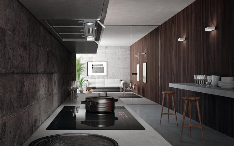 Campana Integrable grupo filtrante MEPAMSA DISCRET 90 cm 410 m³/h inox Clase D - Imagen 2