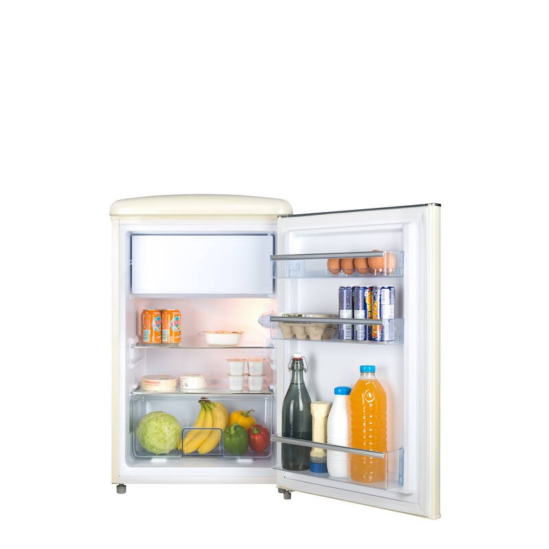 Frigorífico de sobremesa Retro Vintage Crema 108L - Imagen 4