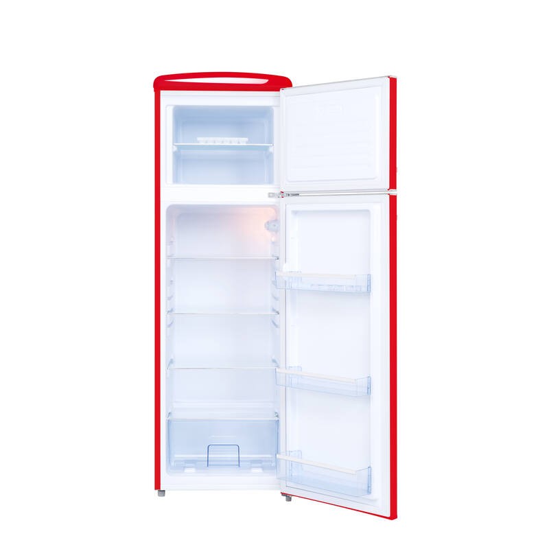 Frigorífico Retro Vintage Rojo 2 Puertas 245L - Imagen 4