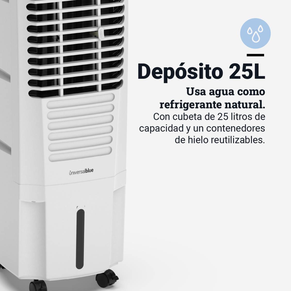 IZAMAL 8025W Climatizador 25L Modo Frío y Evaporación - Imagen 5