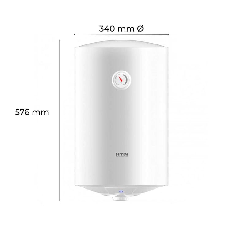 Termo HTW-TV-30ESSECO - Termo Eléctrico 30 Litros 1500W Instalación Vertical Clase B Blanco - Imagen 3