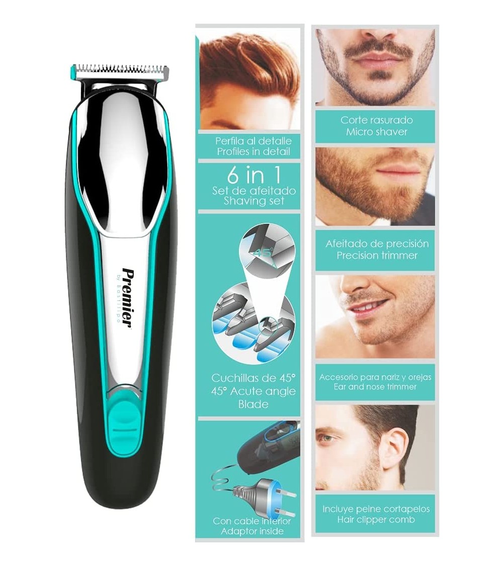 Set arregla barba de batería Premier, MGK-2.4-1200-6 in 1 - Imagen 3