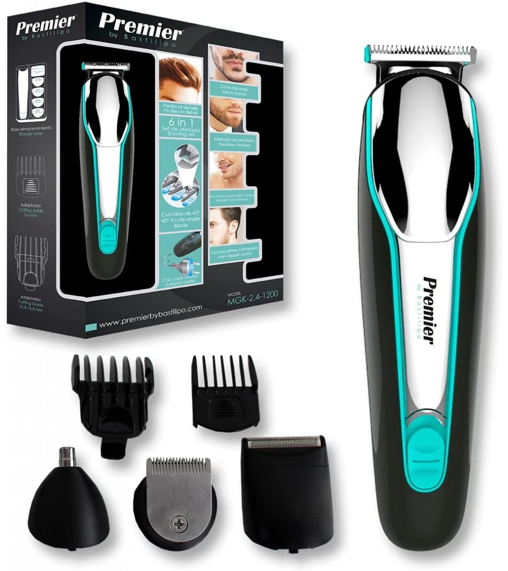 Set arregla barba de batería Premier, MGK-2.4-1200-6 in 1 - Imagen 4