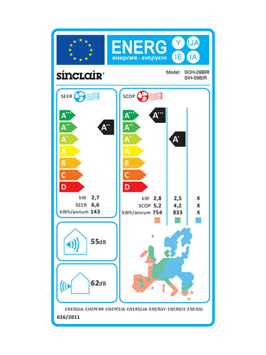 Aire Acondicionado SIH + SOH-09BIR2 2 322 frigorías/h - Imagen 6