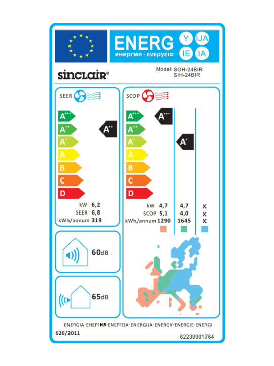 Aire Acondicionado SIH + SOH-24BIR 5 332 frigorías/h - Imagen 4