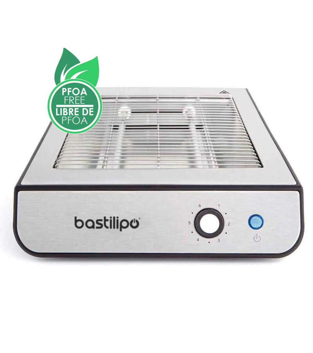 Tostador plano de acero inoxidable, 680W, 2 resistencias, temporizador digital,TPI-680 - Imagen 2