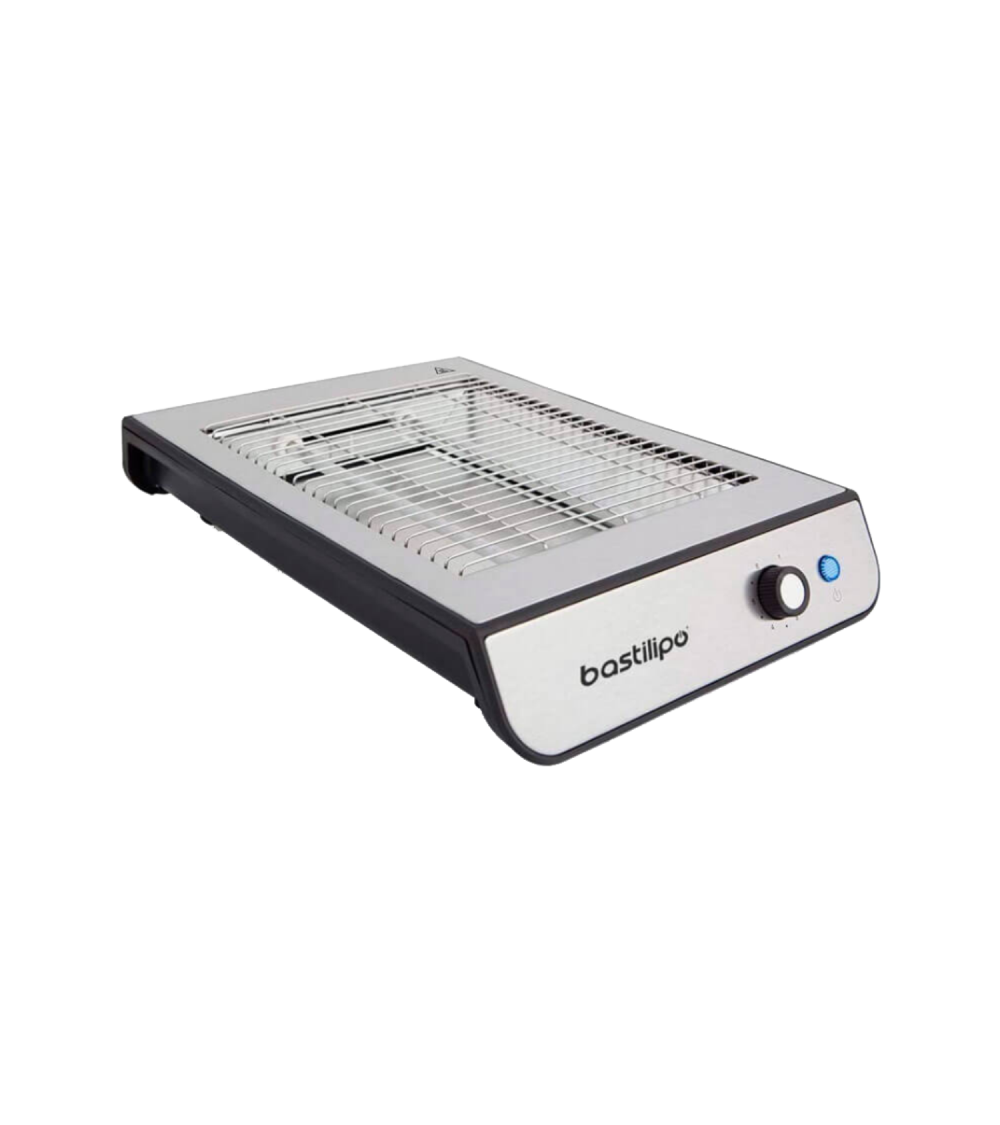 Tostador plano de acero inoxidable, 680W, 2 resistencias, temporizador digital,TPI-680