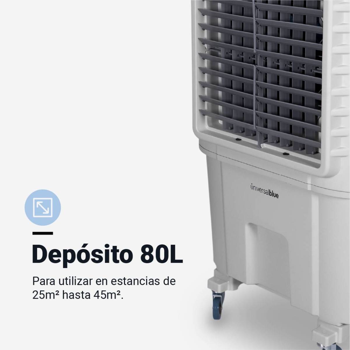 TULUM 7080 Climatizador 80L Modo Frío y Evaporación - Imagen 5